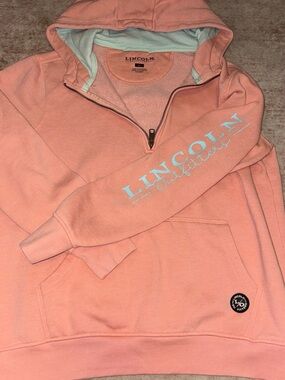 Lincoln Outfitters Peach Half-Zip Hoodie